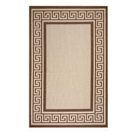 OUTDOORTEPPICH 200/290 cm Braun, Creme  - Creme/Braun, Design, Kunststoff (200/290cm) - Novel