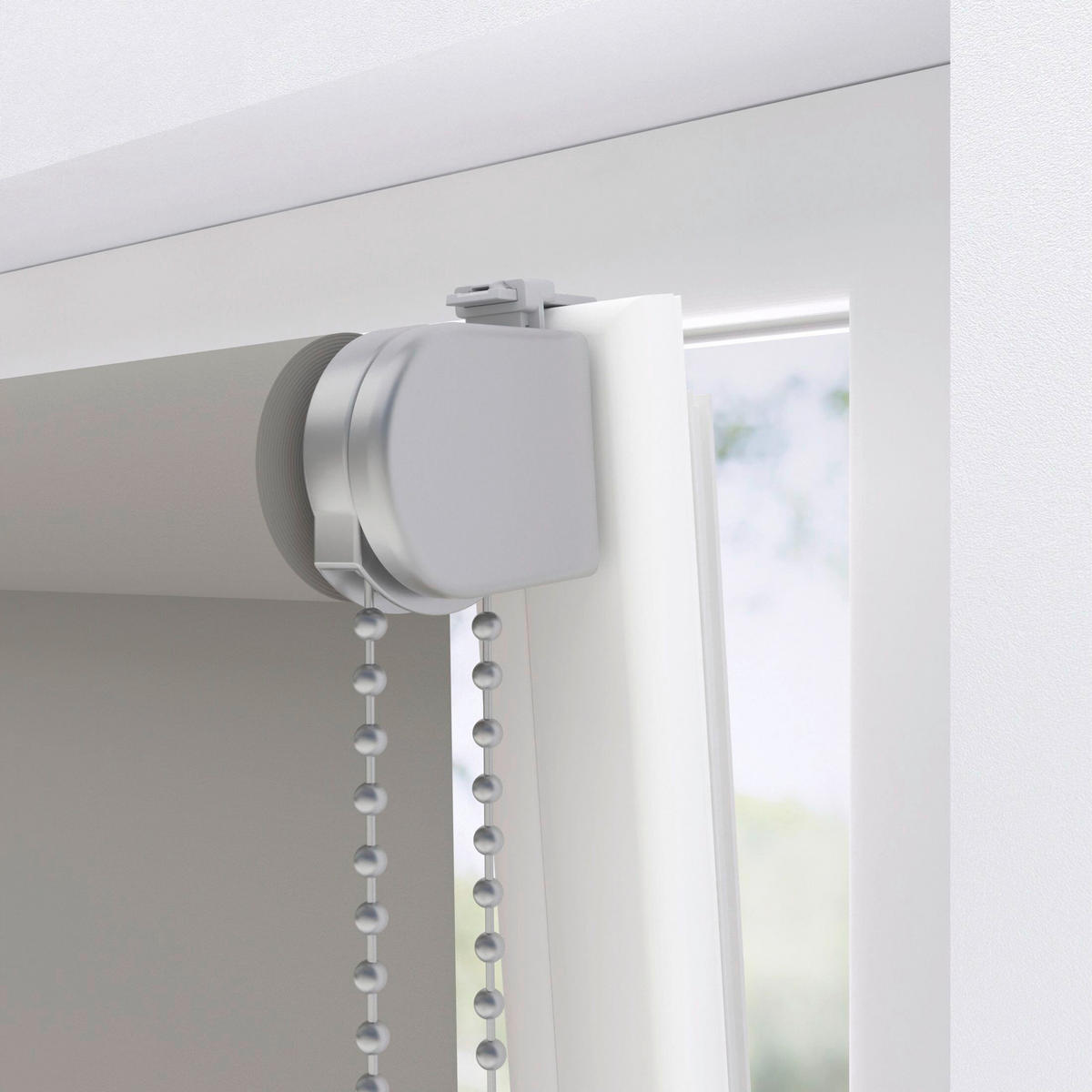 VERDUNKELUNGSROLLO  - Grau, Basics, Textil (120/190cm)