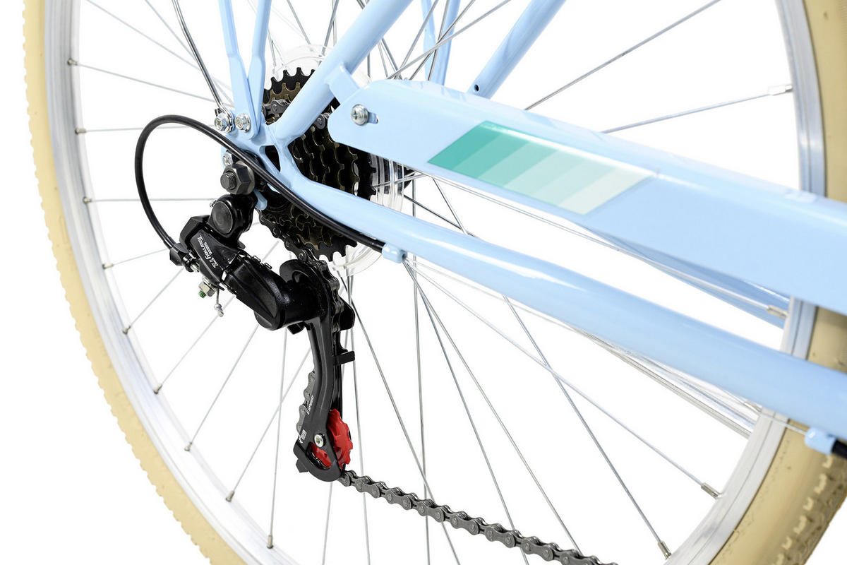 CITYBIKE 26 Zoll Damen  - Blau/Gelb, Basics, Metall (180/70cm) - Atrigo