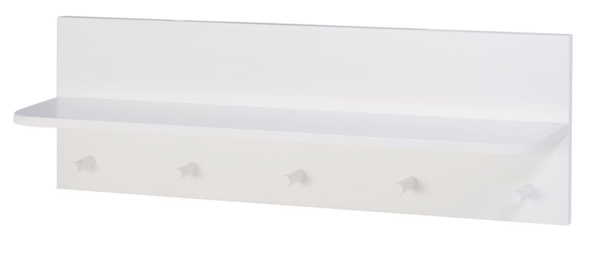 WANDBOARD in 90/29/18 cm Weiß  - Weiß, Trend, Holzwerkstoff (90/29/18cm) - My Baby Lou