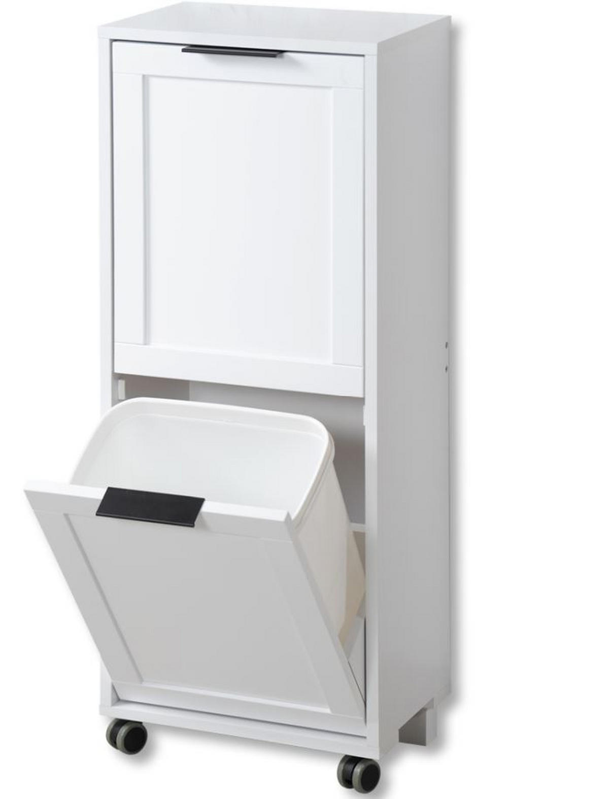 MEHRZWECKSCHRANK 36/94/24 cm  in Weiß  - Schwarz/Weiß, MODERN, Holzwerkstoff/Kunststoff (36/94/24cm) - Kesper