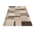 WEBTEPPICH 65/130 cm Palazzo Bloc Braun, Beige  - Beige/Braun, KONVENTIONELL, Textil (65/130cm) - Novel