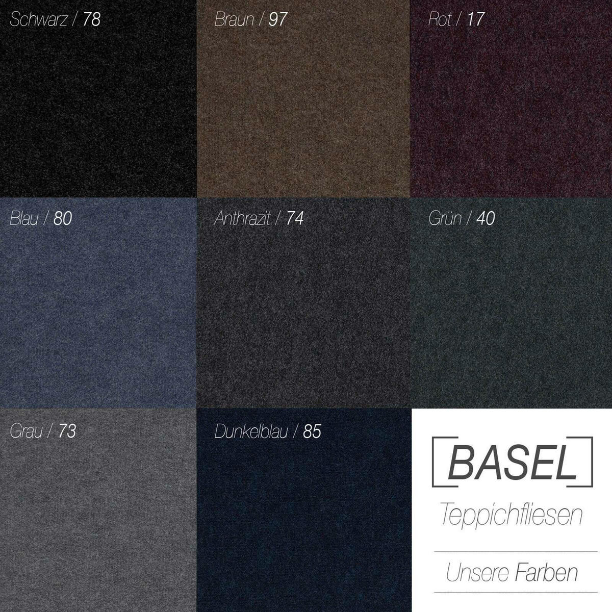 TEPPICHFLIESE - Grün, Basics, Kunststoff/Textil (50/50cm) - Esposa