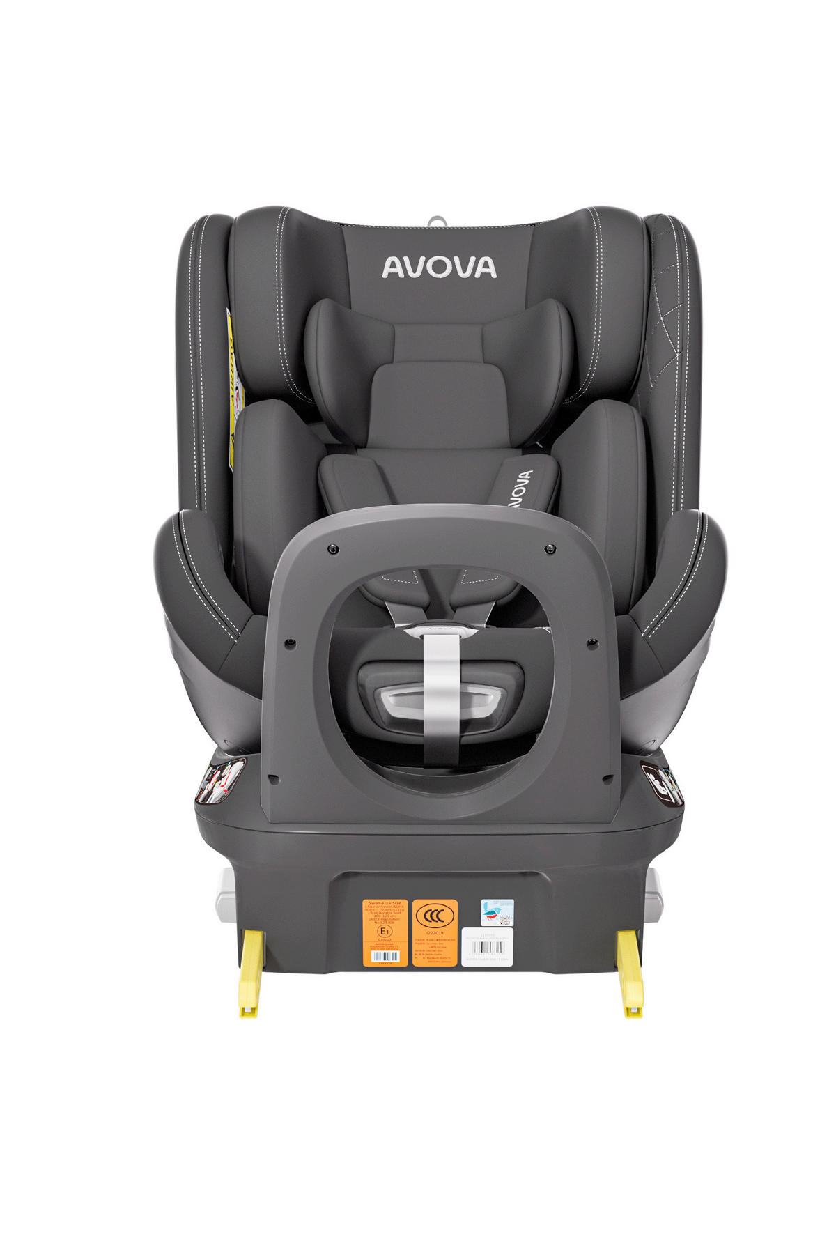 REBOARDER-KINDERSITZ Swan Fix  - Schwarz, Basics, Kunststoff/Textil (44/77/58,5cm)