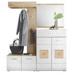 GARDEROBE 4-teilig  in 160/195/40 cm  - Weiß/Eiche Artisan, KONVENTIONELL, Holzwerkstoff (160/195/40cm) - Xora