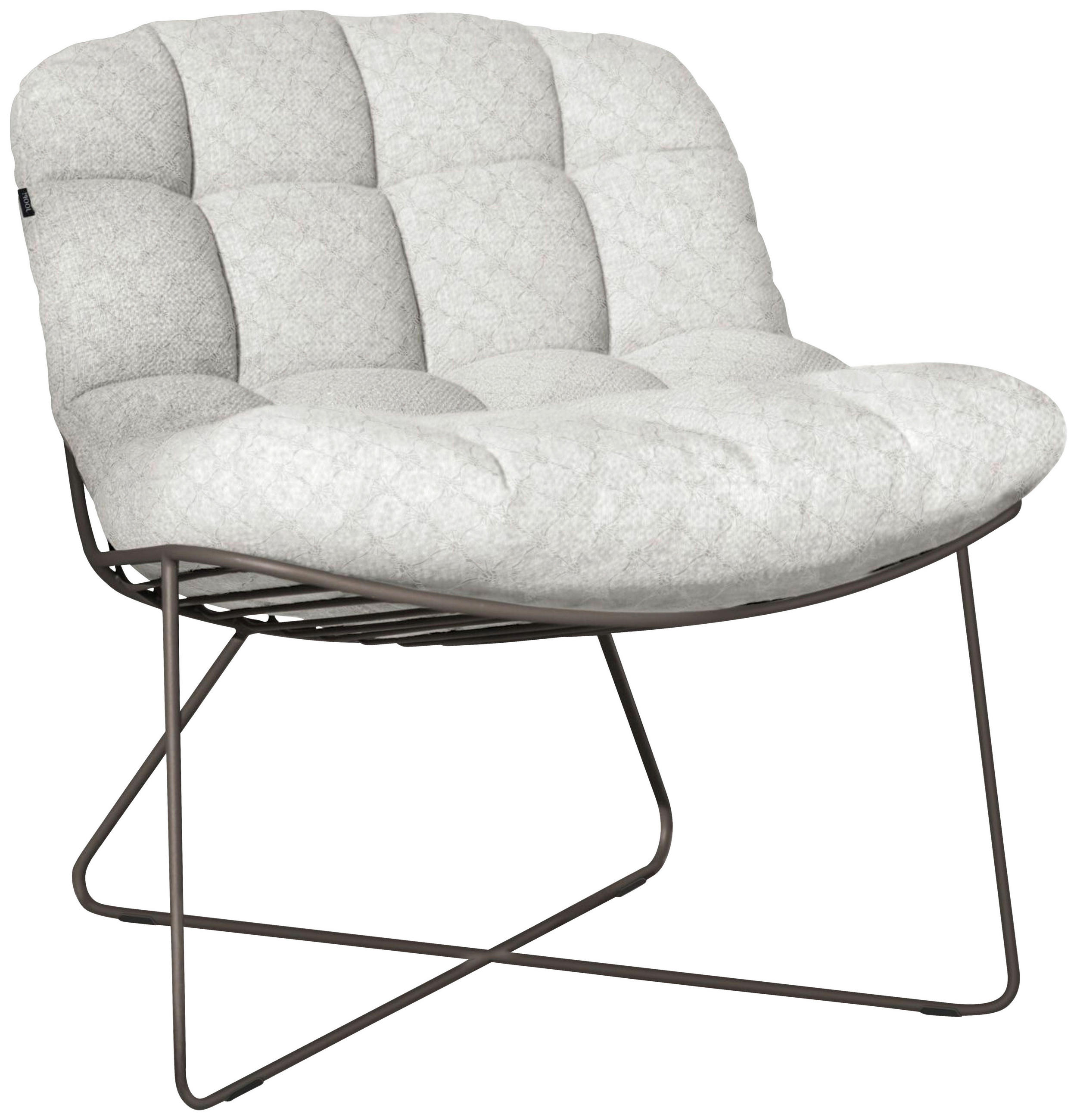 LOUNGESESSEL Naturfarben, Schlammfarben Edelstahl  - Schlammfarben/Naturfarben, Basics, Textil/Metall (77/83/85cm) - Joop!