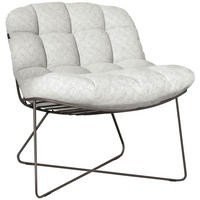 LOUNGESESSEL Naturfarben, Schlammfarben Edelstahl  - Schlammfarben/Naturfarben, Basics, Textil/Metall (77/83/85cm) - Joop!