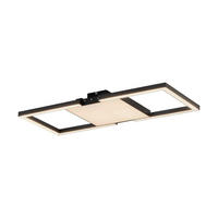 DECKENLEUCHTE    77/33,5/7,5 cm  - Schwarz/Weiß, Design, Kunststoff/Metall (77/33,5/7,5cm) - Eglo