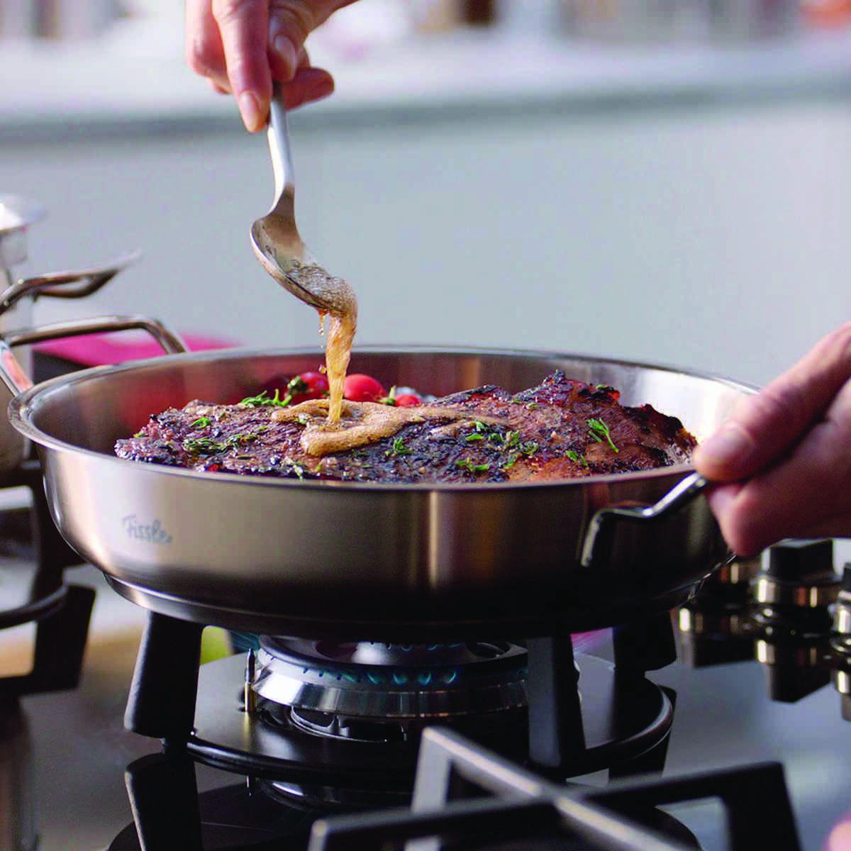 KOCHTOPFSET + GRATIS PFANNE Profi Collection 6-teilig  - Silberfarben, Design - Fissler