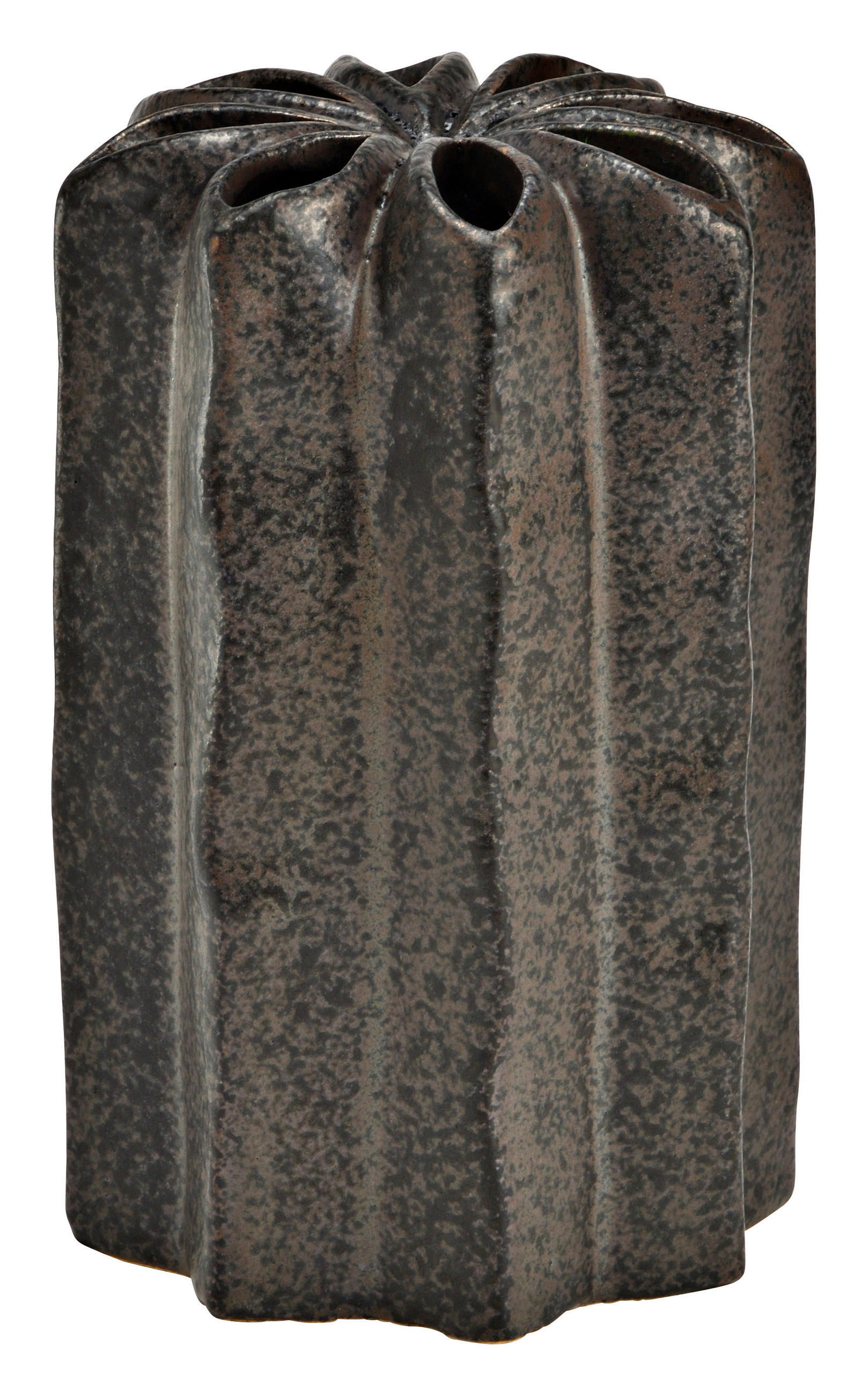 VASE 15 cm  - Braun, Basics, Keramik (9/15/9cm)