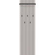 GARDEROBENPANEEL  in 46/160/18 cm  - Kaschmir/Schwarz, Design, Holzwerkstoff/Metall (46/160/18cm) - Voleo