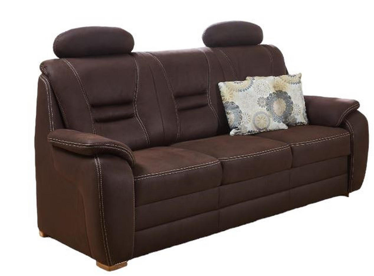 HÁROMÜLÉSES KANAPÉ fa, faalapú anyag  - bézs/bükk, Konventionell, faalapú anyag/fa (202/96/92cm) - Beldomo Comfort