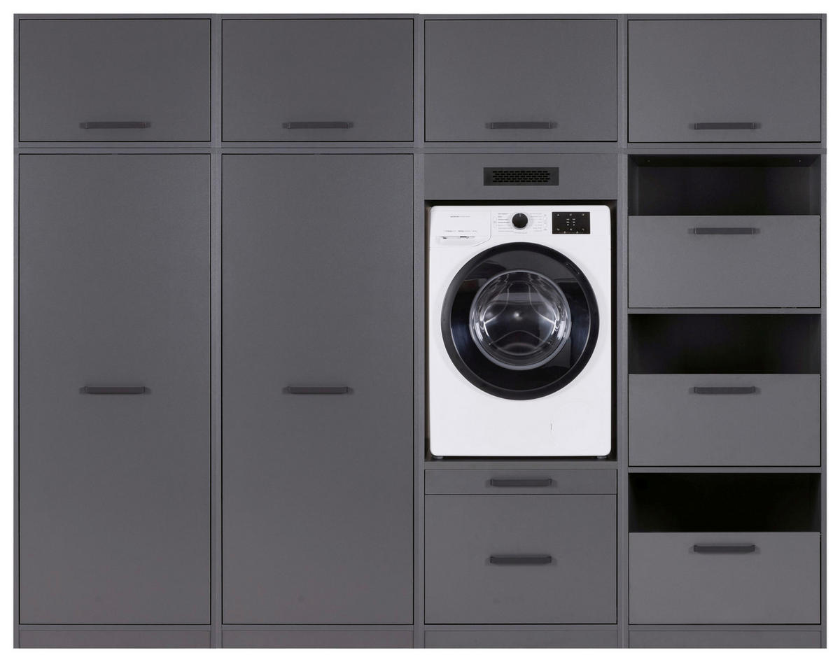 HAUSWIRTSCHAFTSRAUM 268/208/68 cm  in Anthrazit  - Anthrazit, MODERN, Holzwerkstoff (268/208/68cm) - home24