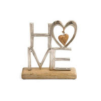 DEKORAČNÍ SRDCE - Design, kov/dřevo