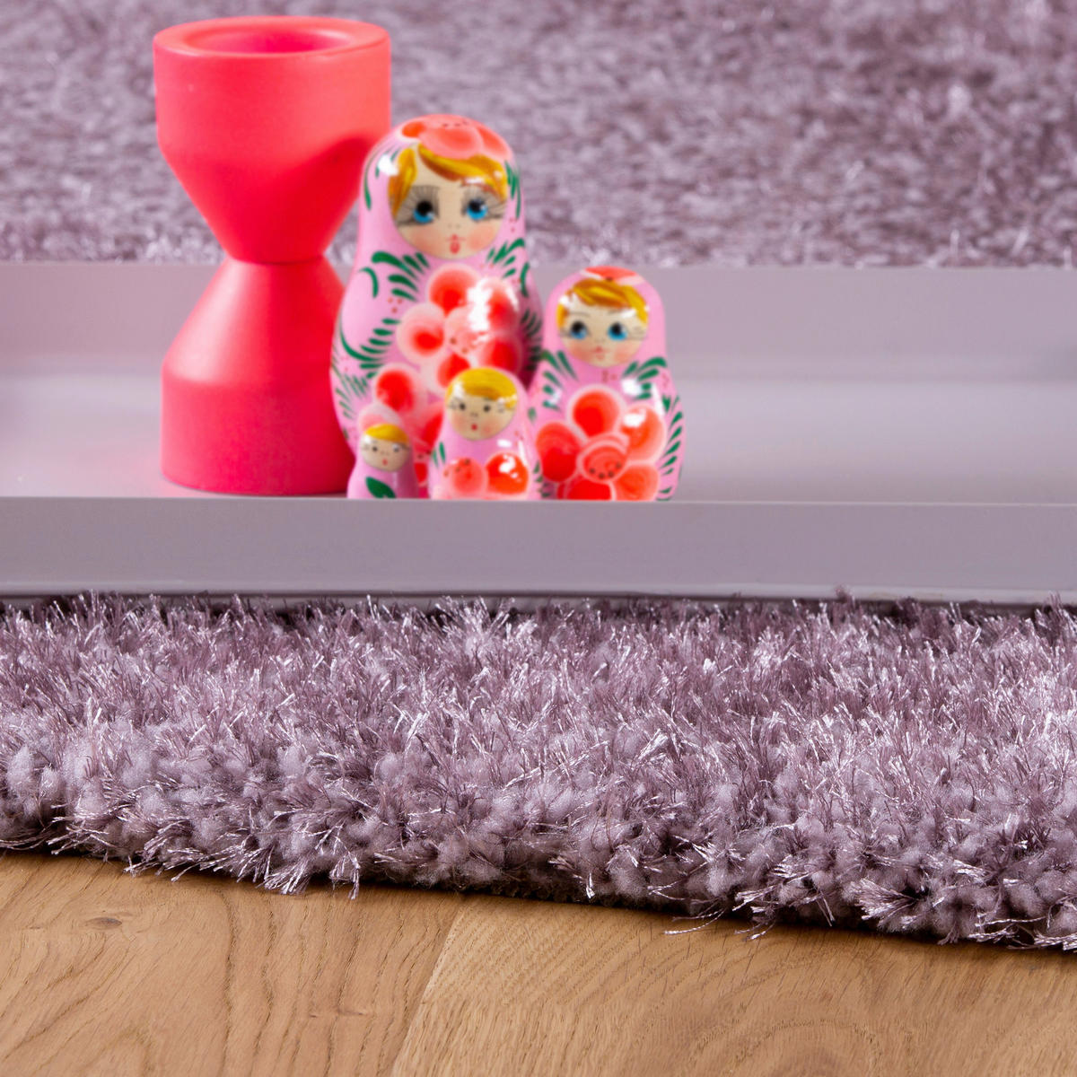 HOCHFLORTEPPICH 80/150 cm My Emilia  - Lila, Konventionell, Textil (80/150cm) - Novel