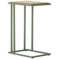 BEISTELLTISCH in Metall, Holzwerkstoff 30/40/60 cm  - Eichefarben/Grün, Basics, Holzwerkstoff/Metall (30/40/60cm) - home24