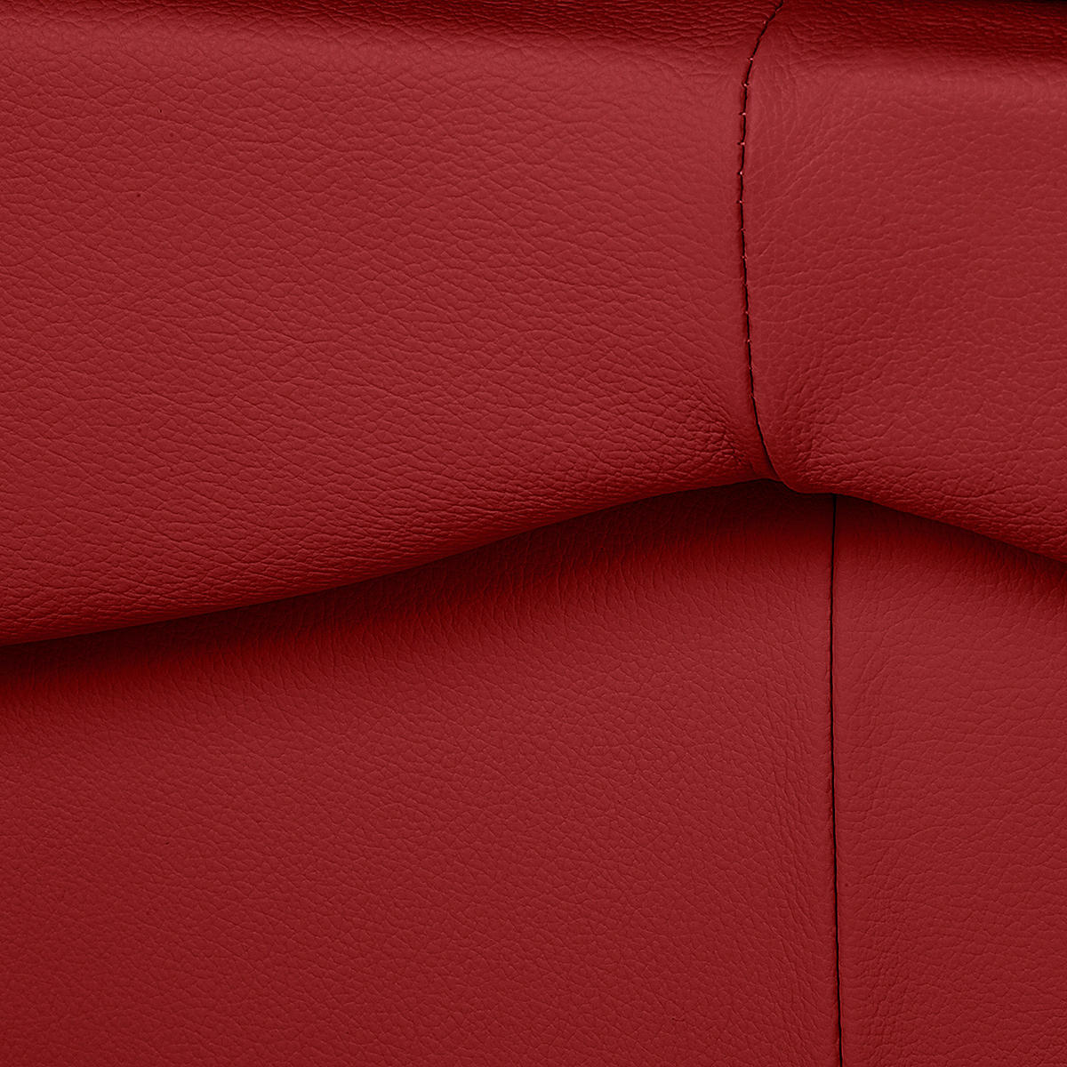 SCHLAFSOFA in Leder Rot  - Rot/Schwarz, Design, Leder/Kunststoff (205/92/85cm) - Livetastic