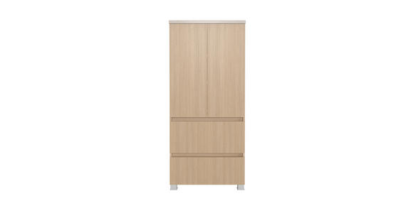 MIDISCHRANK 60/131/35 cm  - Sandfarben/Eichefarben, KONVENTIONELL, Holzwerkstoff/Kunststoff (60/131/35cm) - Xora