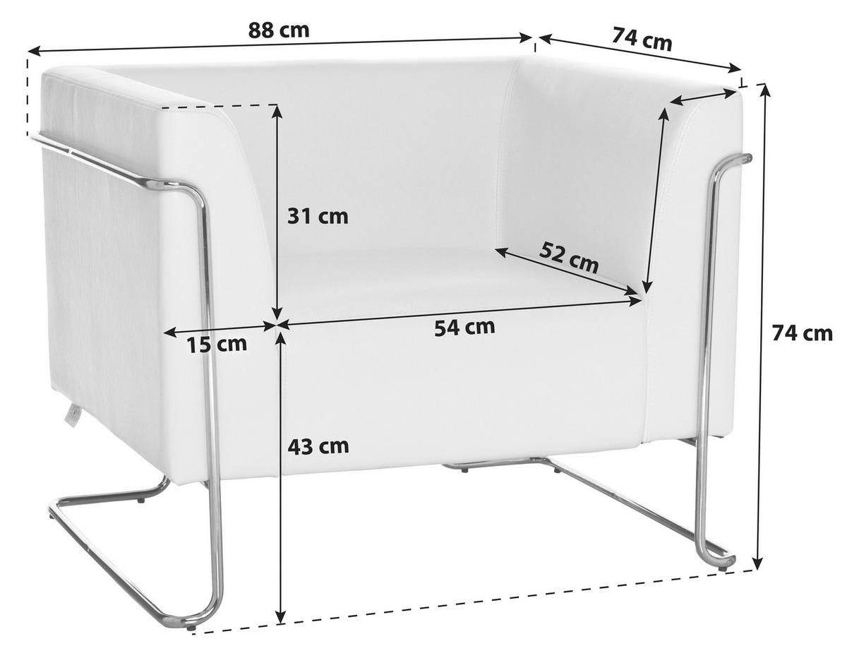 DESIGNSESSEL Lederlook Dunkelbraun    - Chromfarben/Dunkelbraun, MODERN, Textil/Metall (88/74/74cm) - MID.YOU