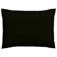 KOPFPOLSTERBEZUG WOVEN SATIN 60/80 cm  - Schwarz, Basics, Textil (60/80cm) - Schlafgut
