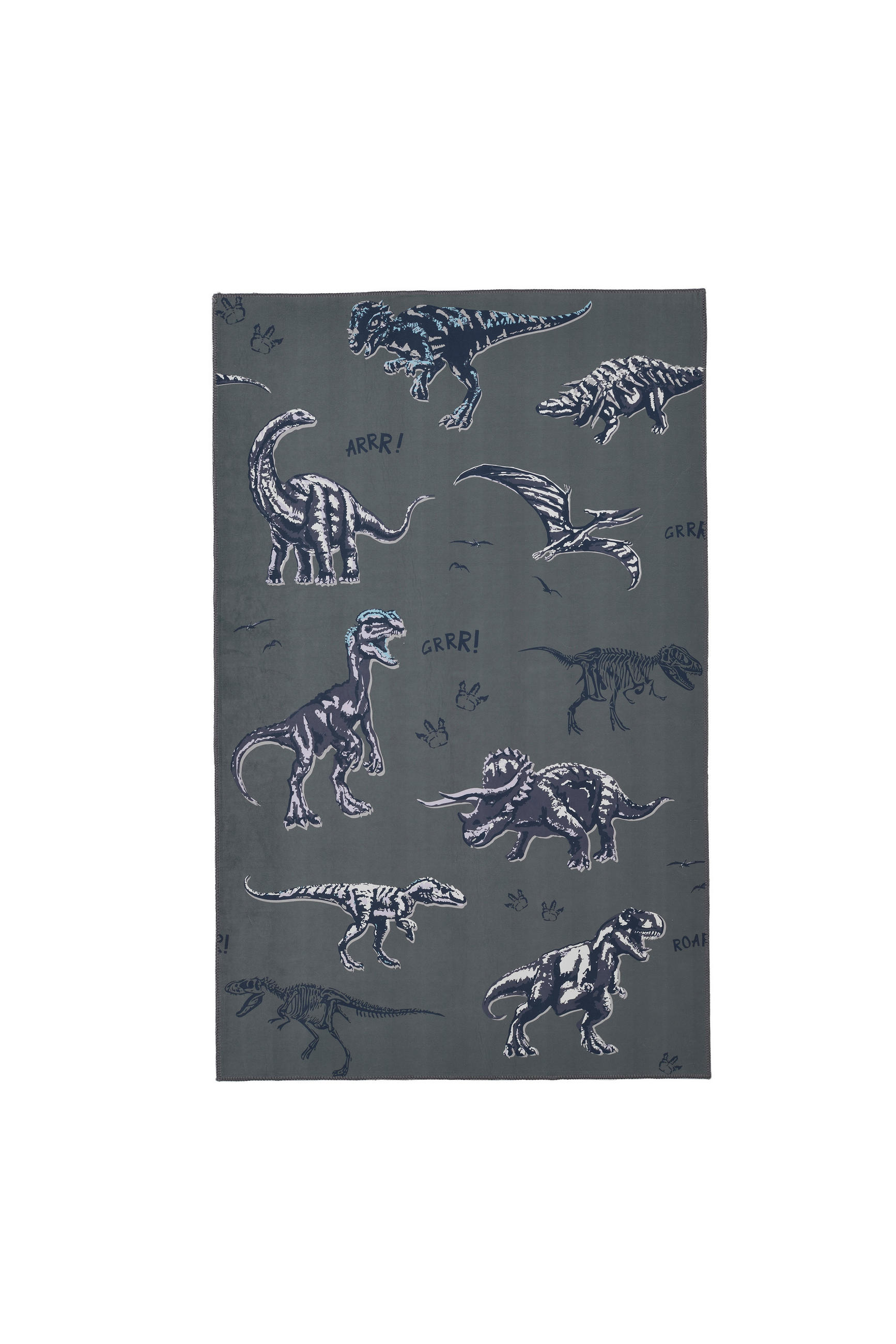 XXXLutz Kinderteppich T-Rex World Waldgrün 80x150 cm