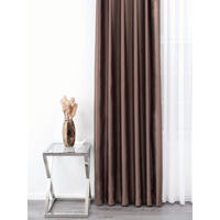 MATERIAL TEXTIL DECORATIV opac  - maro, Basics, textil (310cm)