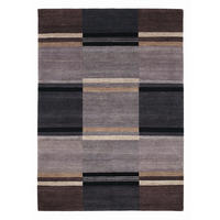 WOLLTEPPICH 70/140 cm Senstion Silk Soya Dunkelgrau  - Dunkelgrau, Basics, Textil (70/140cm) - Cazaris