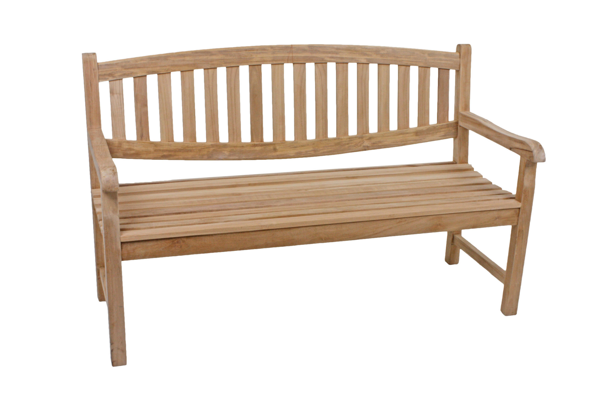 GARTENBANK 150/93/63 cm Teakholz   - Naturfarben, Basics, Holz (150/93/63cm) - Gardenson