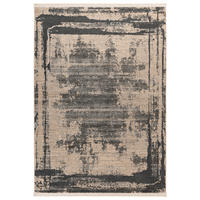 VINTAGE-TEPPICH  Wohnzimmer 80/150 cm Adeon 200 Grau rechteckig  - Grau, KONVENTIONELL, Naturmaterialien/Textil (80/150cm) - Kayoom