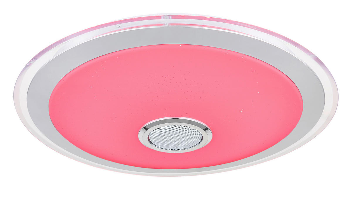 LED-TAKLAMPA 24 W 43/10,5 cm  - klar/vit, Klassisk, metall/plast (43/10,5cm) - Globo