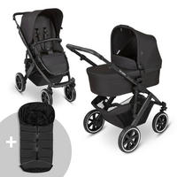 KOMBIKINDERWAGEN  Salsa 4 Air inkl. Winterfußsack  Ink  - Schwarz, Basics, Textil (95/63/101cm) - ABC Design