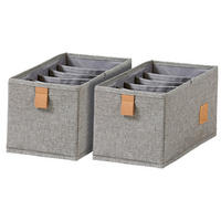 ORGANIZER  - Grau, Basics, Karton/Textil (30/15/15cm) - Store It