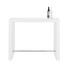 BARTISCH in Holzwerkstoff, Metall 130/60/105 cm - Weiß, Design, Holzwerkstoff/Metall (130/60/105cm) - Carryhome BARTISCH in Holzwerkstoff, Metall 130/60/105 cm - Weiß, Design, Holzwerkstoff/Metall (130/60/105cm) - Carryhome