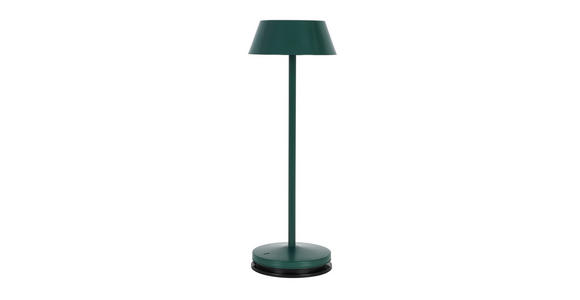 AKKU-TISCHLEUCHTE 11/30 cm - Dunkelgrün/Schwarz, Trend, Kunststoff/Metall (11/30cm) - Novel