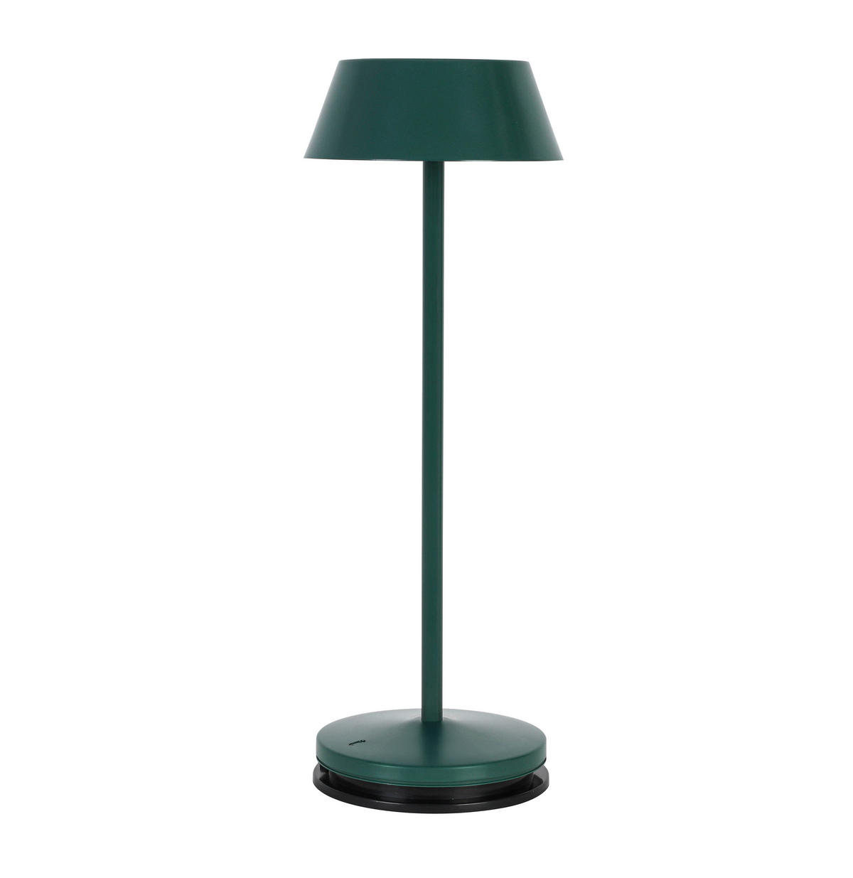 AKKU-TISCHLEUCHTE 11/30 cm  - Dunkelgrün/Schwarz, Trend, Kunststoff/Metall (11/30cm) - Novel