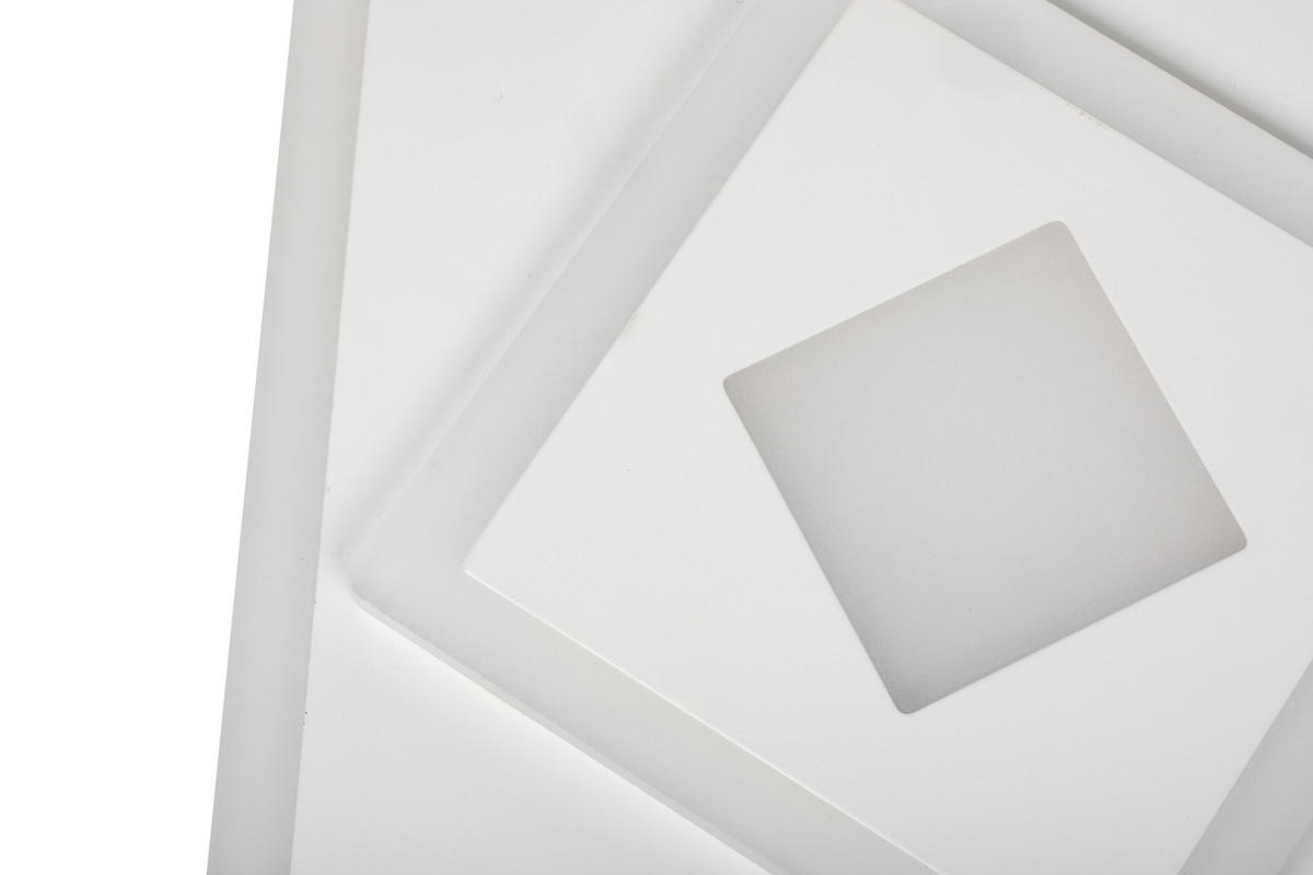 LED-DECKENLEUCHTE 40/40/6 cm   - Weiß, Trend, Kunststoff/Metall (40/40/6cm) - Novel