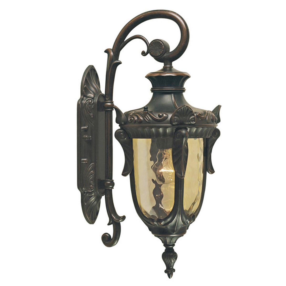 AUSSENWANDLEUCHTE - Bronzefarben, Konventionell, Glas (17/24/43cm) - Elstead Lighting