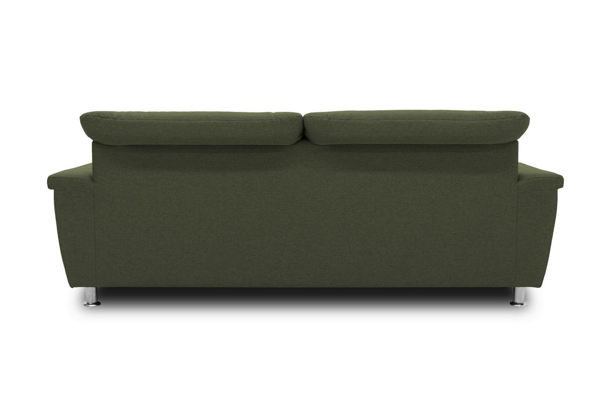 2-SITZER-SOFA in Webstoff Grün  - Chromfarben/Grün, KONVENTIONELL, Textil/Metall (210/81/97cm) - MID.YOU