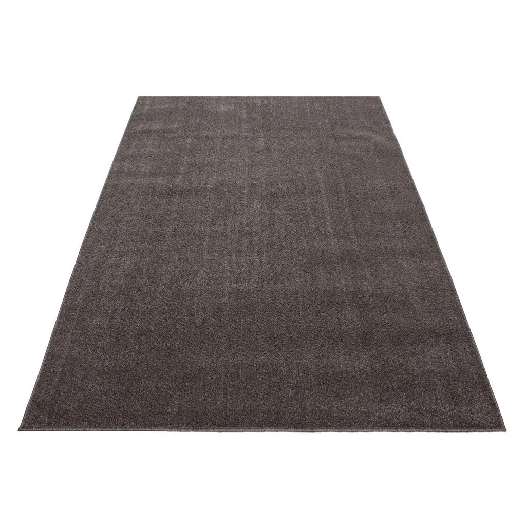 Hochflor Teppich Hellbraun Ata 60x100 cm