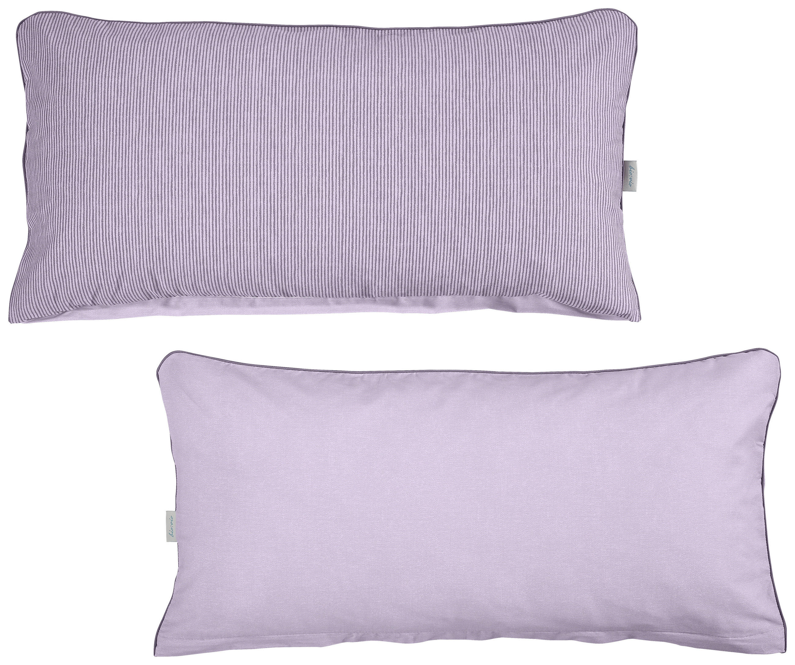 KISSENBEZUG-SET WALLE 40/80 cm  - Violett, Textil (40/80cm) - Bio:Vio