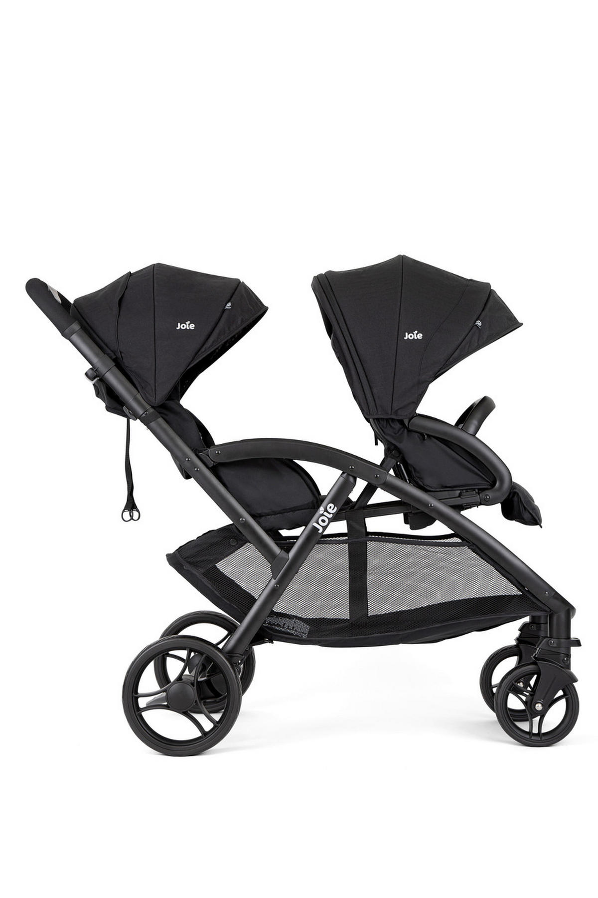 GESCHWISTERWAGEN Evalite Duo  - Schwarz, Basics, Textil/Metall (56/101,5/104cm) - Joie