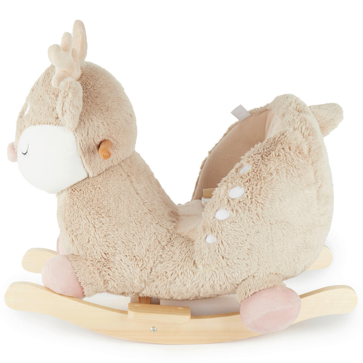 SCHAUKELTIER - Beige, Basics, Holz/Textil (26,5/60/52cm)