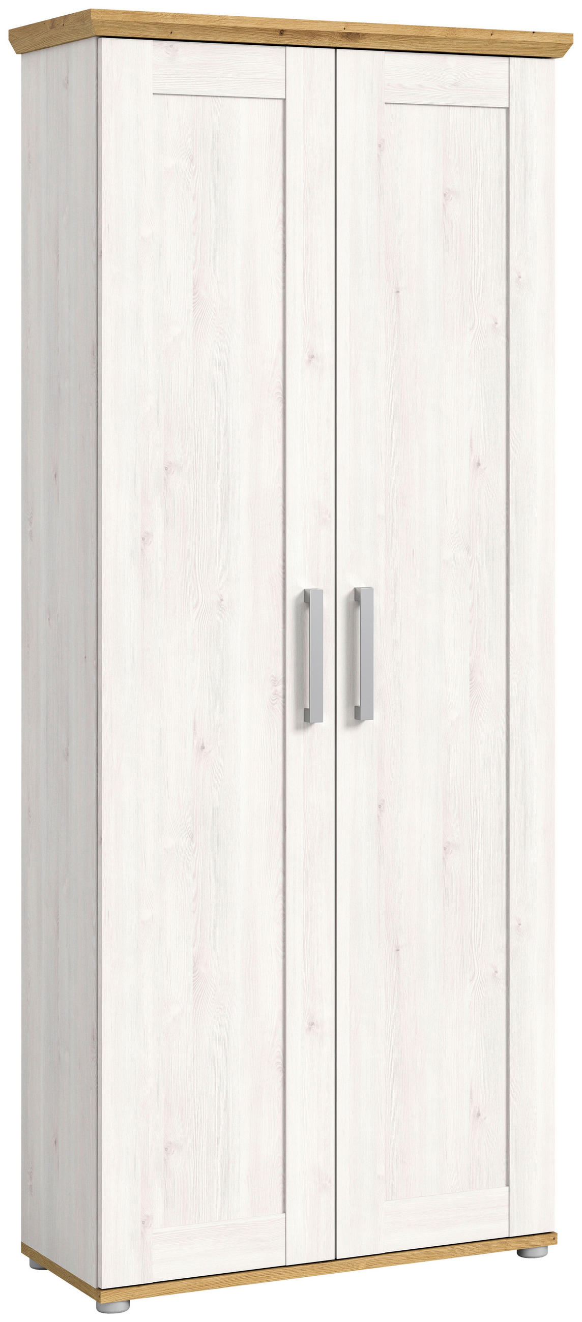 GARDEROBENSCHRANK 78/194/37 cm  - Silberfarben, KONVENTIONELL, Holzwerkstoff/Kunststoff (78/194/37cm) - MID.YOU