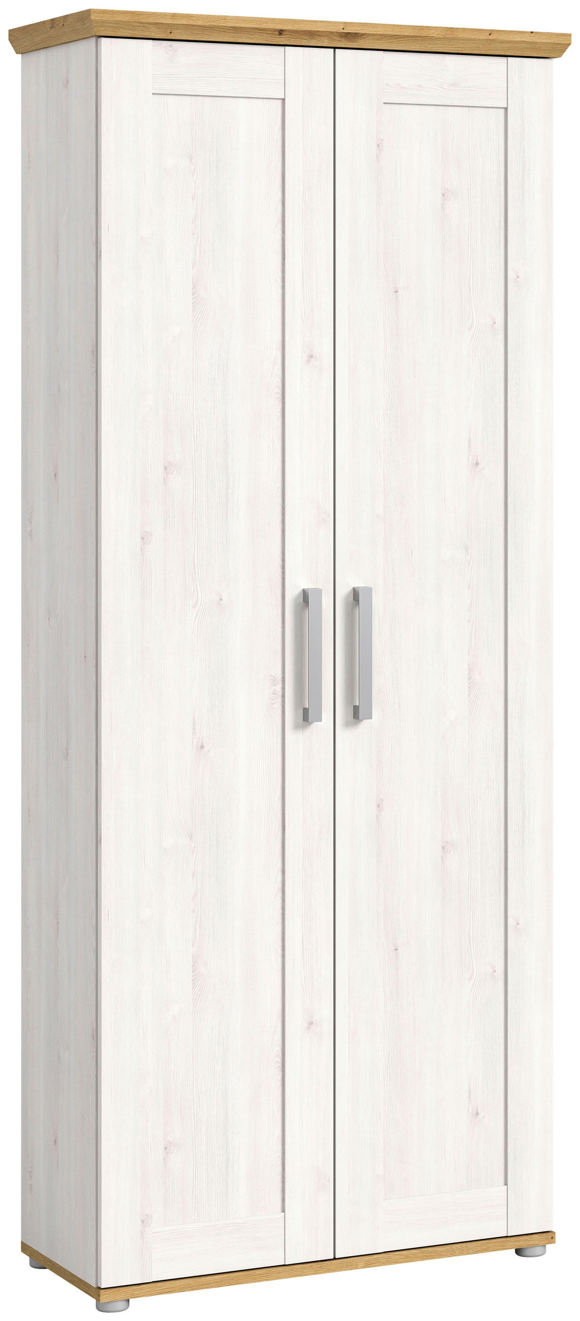 GARDEROBENSCHRANK  in 78/194/37 cm  - Silberfarben, KONVENTIONELL, Holzwerkstoff/Kunststoff (78/194/37cm) - MID.YOU