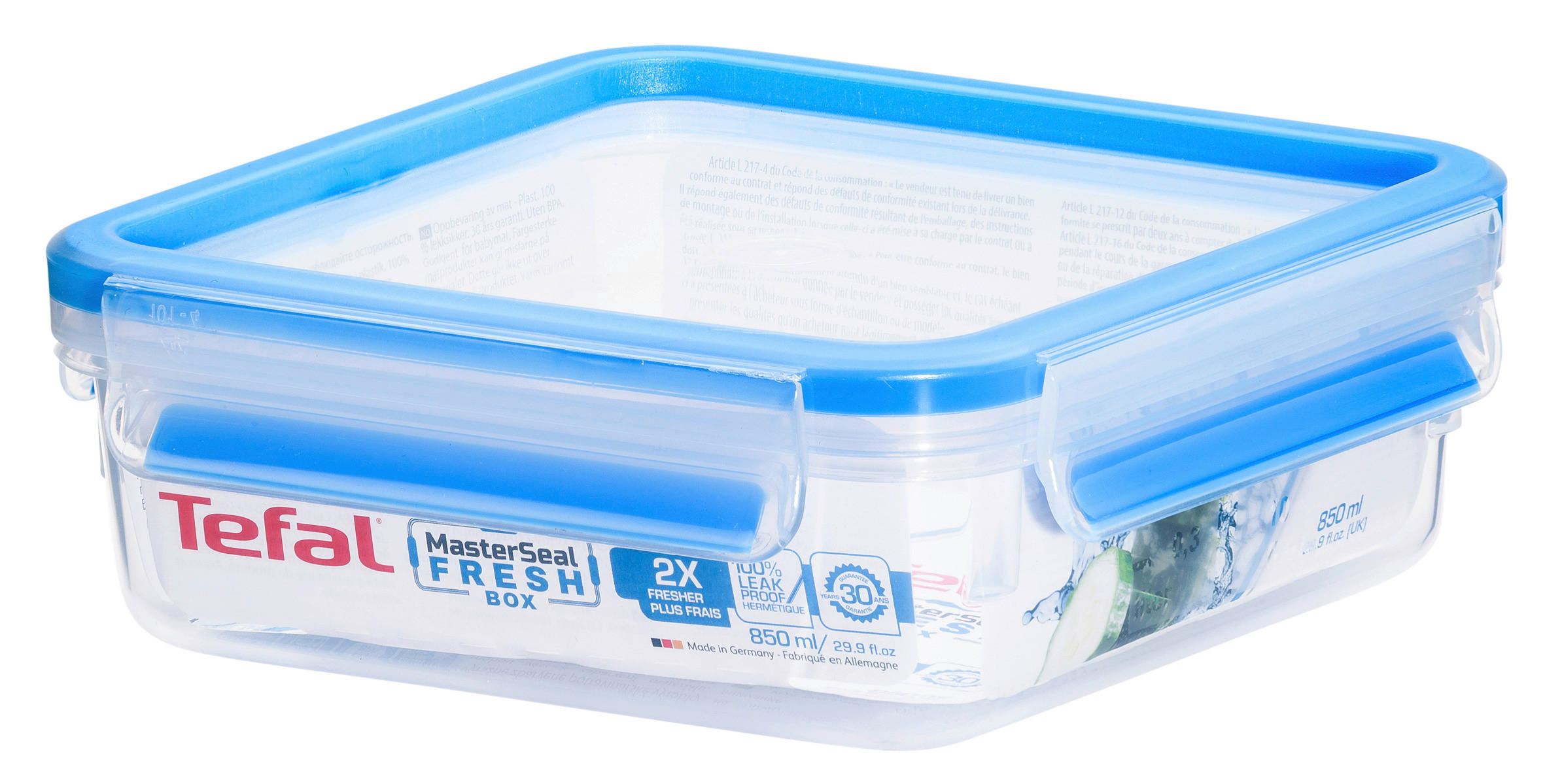 ÉTELTÁROLÓ  0.85 l  - áttetsző, Basics (0,85l) - Tefal