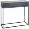 KONSOLENTISCH Anthrazit, Schwarz  - Anthrazit/Schwarz, MODERN, Holzwerkstoff/Metall (80/28/77cm)