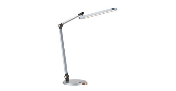 LED-SCHREIBTISCHLEUCHTE - Chromfarben/Anthrazit, Basics, Kunststoff/Metall (76cm) - Novel