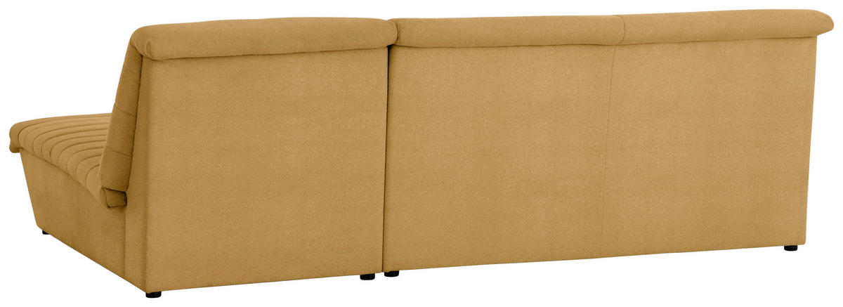 ECKSOFA Looks VIII Senfgelb Webstoff  - Senfgelb/Schwarz, Design, Kunststoff/Textil (274/168cm) - LOOKS by W.Joop