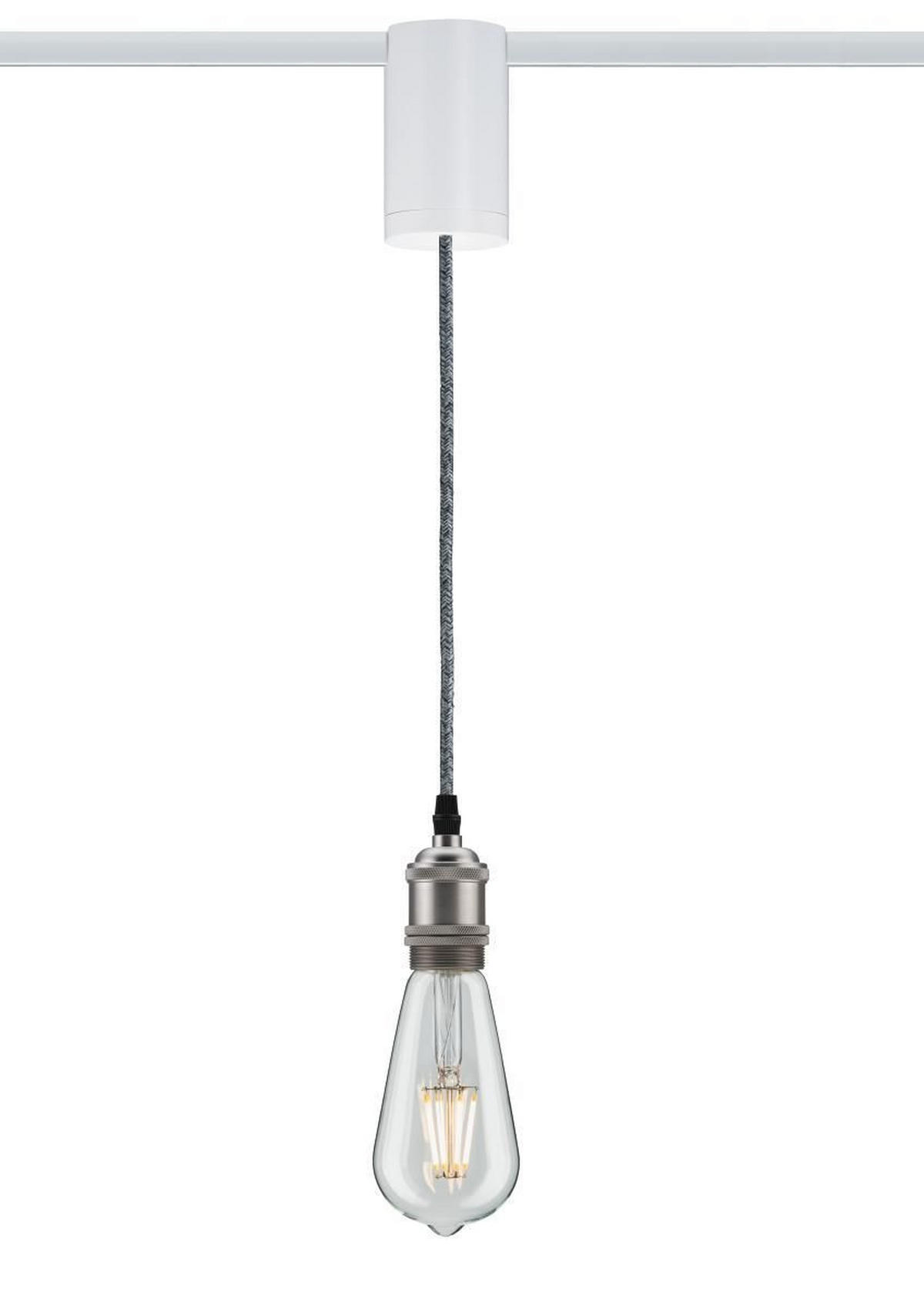SCHIENENSYSTEM-ADAPTER - Weiß, Design, Kunststoff (6,2/10,6cm) - Paulmann