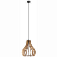 HÄNGELEUCHTE Tucci 29/120 cm  - Eichefarben/Kernbuche, Natur, Holz (29/120cm)